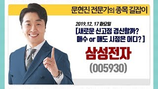 [문현진의 종목 길잡이] 2019.12.17 삼성전자(005930) 신고점 경신할까? 매수할까 매도할까? 시점은 어디인가?