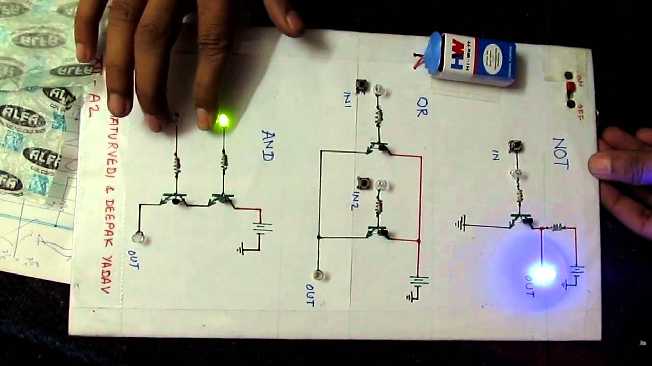 Logic Gate Project Using Transistors. - YouTube