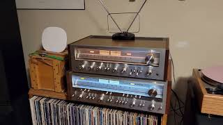 Recently Restored Vintage Pioneer SX-650 Silver Series Receiver Demonstration 7 May 2022