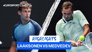 Medvedev off to a superb start with a straight-sets win over Henri Laaksonen | Eurosport Tennis
