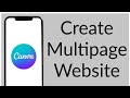 How to Create a Multi-Page Canva Website (Easy Method)