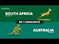 The Rugby Championship 2023 - South Africa v Australia - Rd 1 Highlights