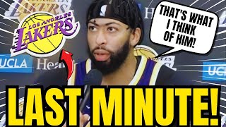 OMG! I ALMOST DIDN’T BELIEVE IT! LOOK AT WHAT ANTONY DAVIS SAID! LOS ANGELES LAKERS NEWS