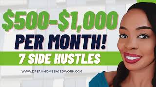 Best 7 Side Jobs from Home: Earn $1000 Per Month!