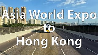 [4K] Hong Kong Bus Ride - E11: Asia World Expo to Tin Hau (HK)