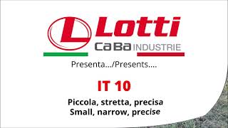 IT 10 - Macchina interceppo singola stretta / Single narrow in-row cultivator