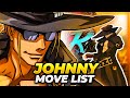 JOHNNY MOVE LIST - Guilty Gear XX Accent Core Plus R (GGXXACPR)