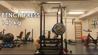 Bench Press New 1RM PR | 130 and 140kg