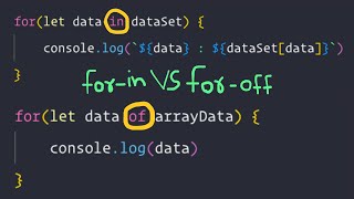 😎 Javascript For-off and For-in Loops In 6 Minutes #javascript #programming #coding