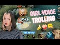 GIRL VOICE TROLLING A THIRSTY SIMP! (Call me baby!) | MOBILE LEGEND BANG BANG