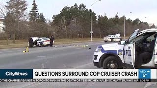 Questions surround Brampton crash involving two Peel police cruisers