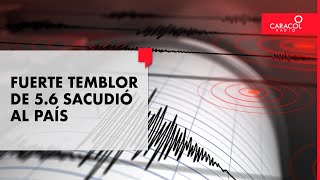 ¡ATENCIÓN! Fuerte sismo de magnitud 5.6 se sintió en Bogotá y otras regiones