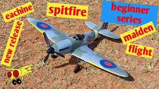 Eachine Spitfire 400mm Maiden Flight Best beginner RC plane Mini warbird