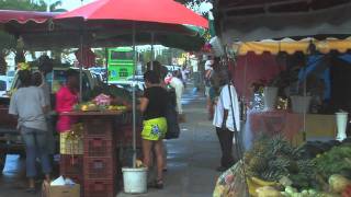 Market \u0026 Rain, Saint Anne,  Guadeloupe