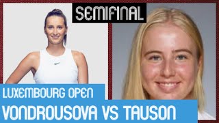 Marketa Vondrousova vs Clara Tauson | 2021 Luxembourg Open Semifinal