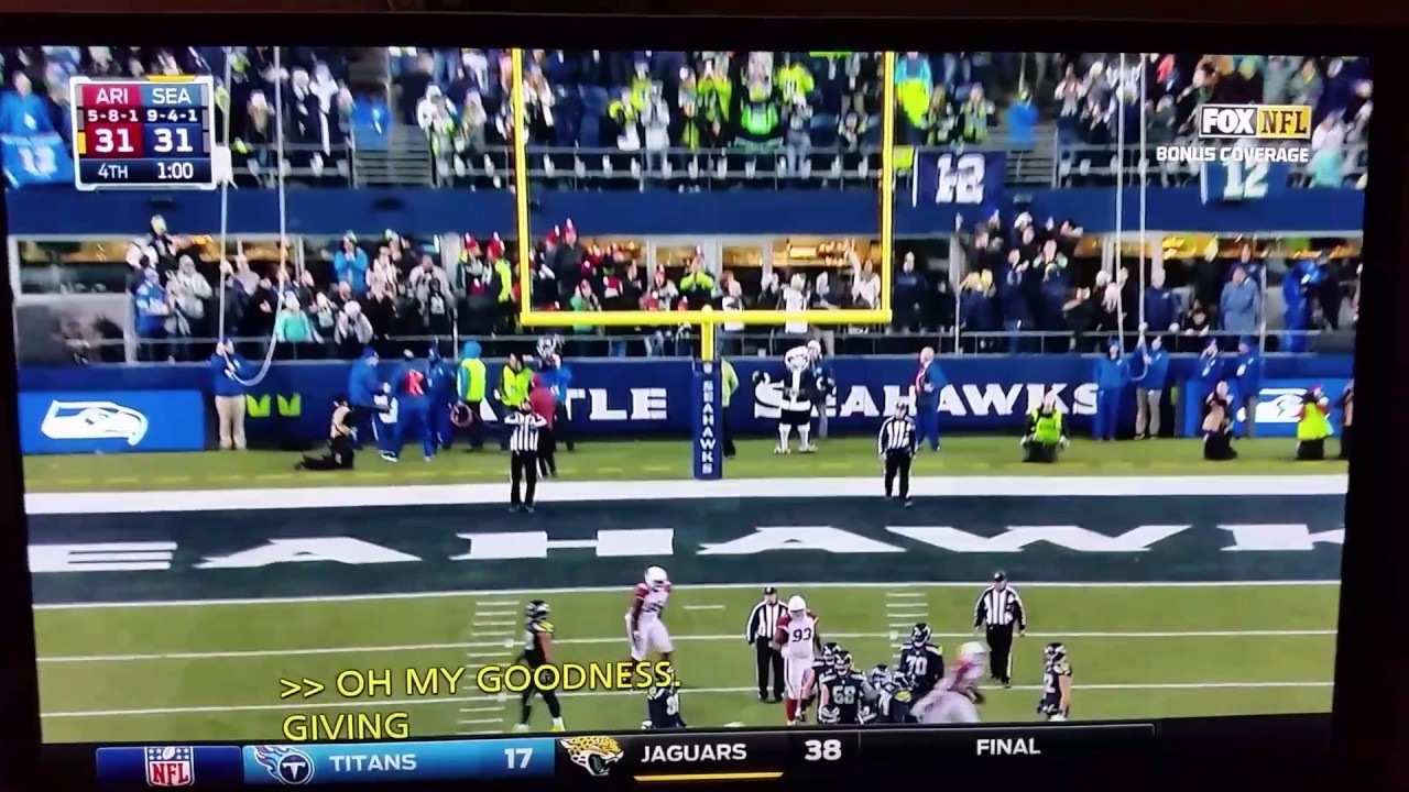 Steven Hauschka #4 Seahawks Misses Extra Point To Break Tie - YouTube