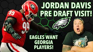 Jordan Davis Will Visit Eagles On Pre Draft Visit l Eagles Want These Georgia Players l Eagles News