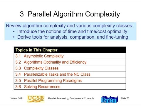 UCSB ECE 254B, Lecture 03: Algorithm Complexity And Models - YouTube