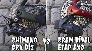 Elektroniczny napęd w Gravelu? Shimano GRX Di2 vs Sram Rival  AXS eTAP.