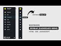 Responsive Sidebar Menu Using HTML CSS & JavaScript | Dashboard Menu