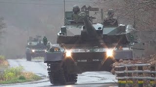 🌸桜の季節の戦車道2022🌸 玖珠戦車道 今年はタイミング合わず…なのか🤔？ 10式戦車 \u0026 11式装軌車回収車 計12両上山