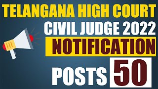 Telangana Judiciary Exam | Civil Judge Exam 2022 details \u0026 Syllabus