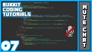 Bukkit Coding 07 | Mute Chat Command