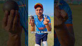 Iron Ball Vs Diamond Ball 🔥🏏 #cricketwithvishal #shorts ￼￼