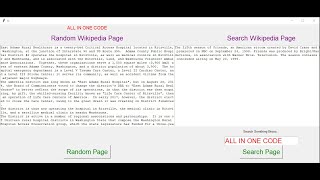 how to make wikipedia app using tkinter python | python wikipedia page | All In One Code