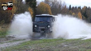 Засадили УАЗ Буханка в грязь, пришлось вызывать трактор. Третья часть