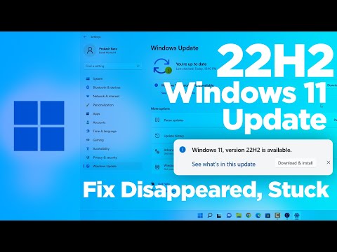 How To Update the Windows 11 22H2 Update Quickly! Fix Stuck update