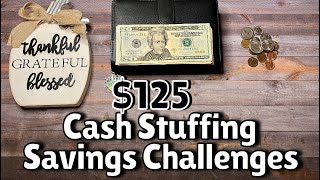 $125 Savings Challenge Stuffing 💵| Debt Payoff| Low Income |24-125 #savingschallenges #cashstuffing