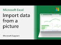 How to import data from a picture into Excel for Mac | Microsoft