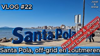 bezoek aan Santa Pola, een indruk van off grid camperen daar, naar de zoutmeren  \u0026Johnny en Mieke