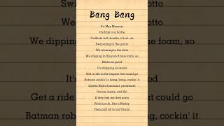 bang bang rap lyrics crdts: