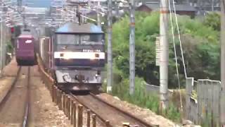 EF210-164牽引貨物列車　土山～魚住間にて