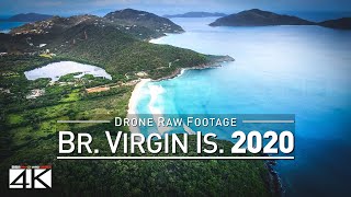 【4K】Drone RAW Footage | These are the BRITISH VIRGIN ISLANDS 2020 | BVI Tortola UltraHD Stock Video