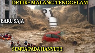BARU SAJA TERJADI!! DETIK² MALANG HANYUT DISAPU BANJIR BANDANG DAHSYAT HARI INI! Banjir Pujon Malang