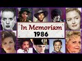 Famous Faces We Lost in 1986 | In Memoriam 1986