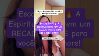 Escorpião ♏🔥 A Espiritualidade tem um RECADO FORTE para você! Não ignore!