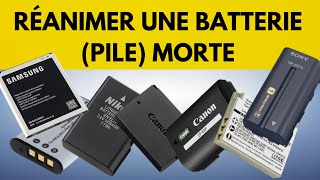 Comment réanimer une batterie de téléphone, d'appareil photo ou de caméra complétement morte