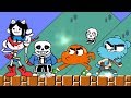 TEAM SANS & PAPYRUS VS TEAM GUMBALL & DARWIN | FUNNY GAMING