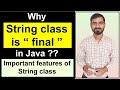 Why String is final in Java || Important Features of String Class (Hindi) (immutable and final)