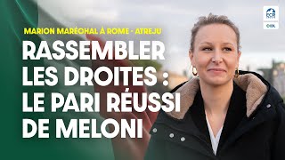 Marion Maréchal avec Giorgia Meloni à Rome au festival Atreju