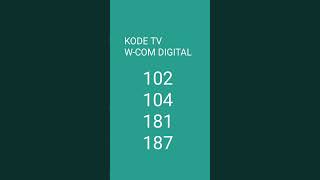 KODE RAHASIA REMOTE UNIVERSAL TV W-COM DIGITAL