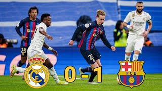 Real Madrid vs FC Barcelona (0-1) 2022/23 (CDR) Semi Final FULL Match 1080i