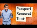 How long does it take to renew a British passport from abroad?