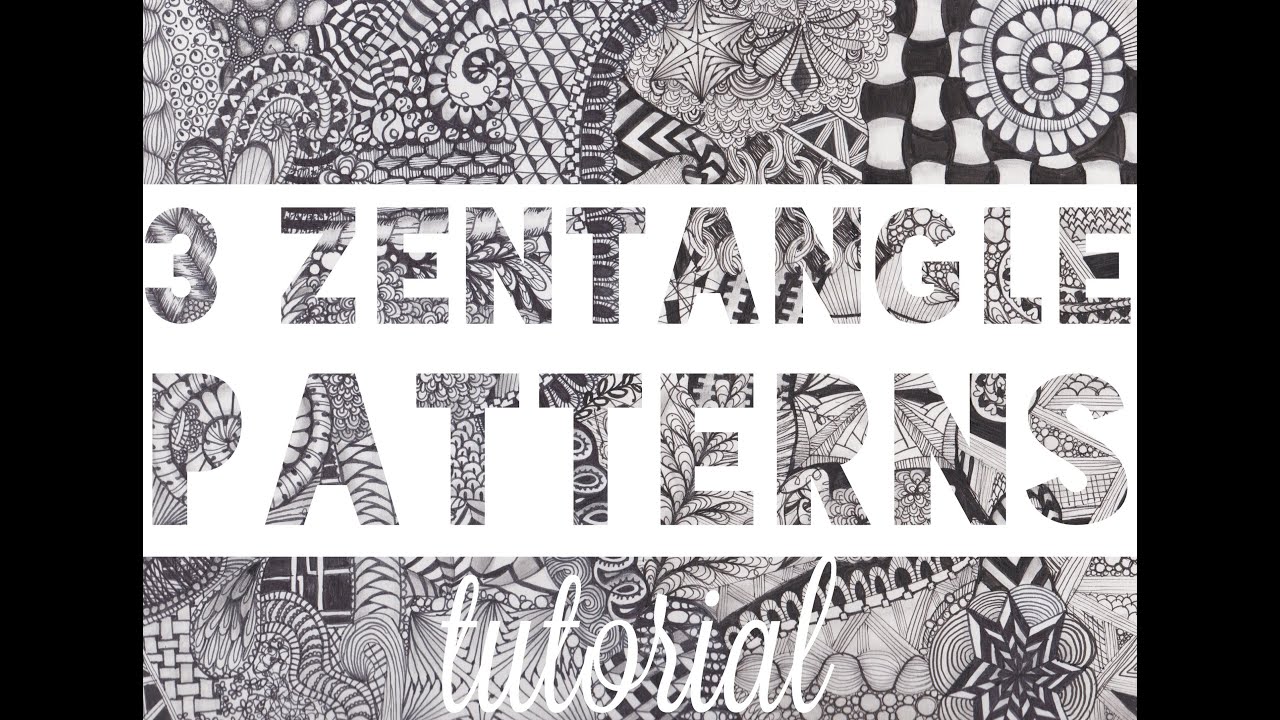 Three Zentangle Patterns Youtube