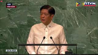 WATCH: Pres. Ferdinand R. Marcos Jr., delivers speech at 77th UNGA, New York City | Sept. 21, 2022