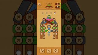 Woodle - Wood Screw Puzzle Level 19 | GAME Walkthrough